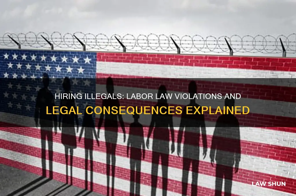 what labor laws are broken by hiring illegals