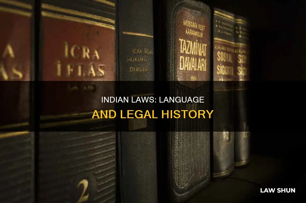 what language are indian laws written in
