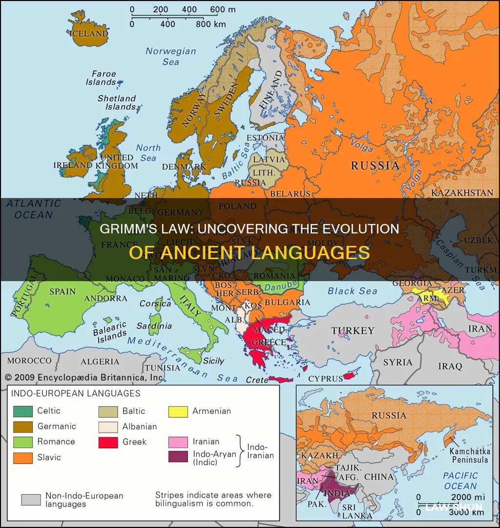 what languages did grimms law apply to