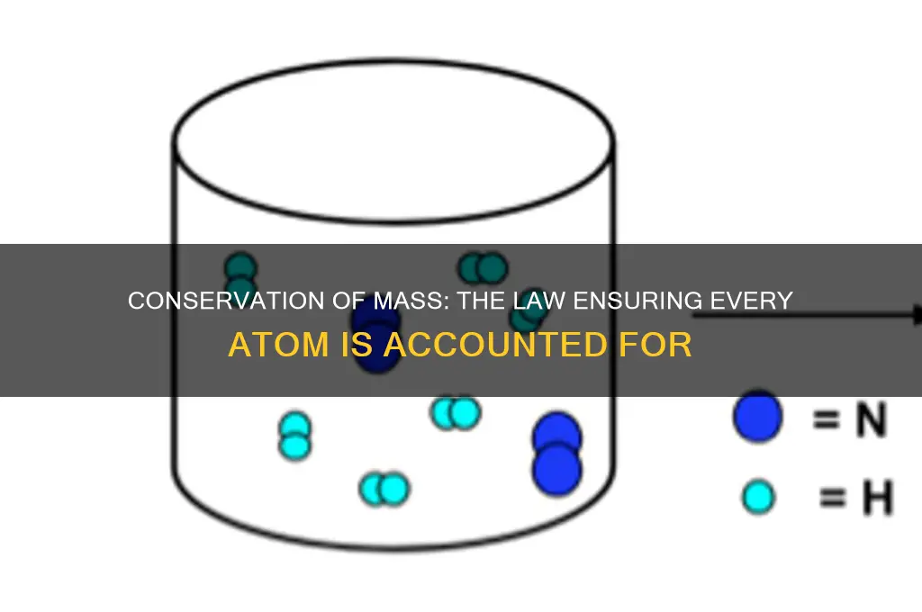 what law accounts for making sure all atoms are present