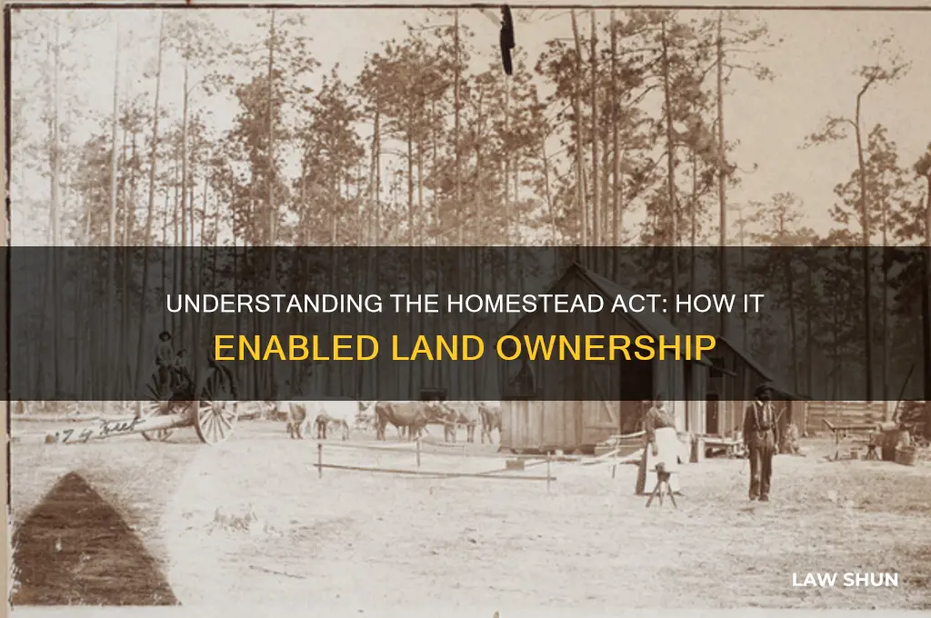 what law allowed people to buy land