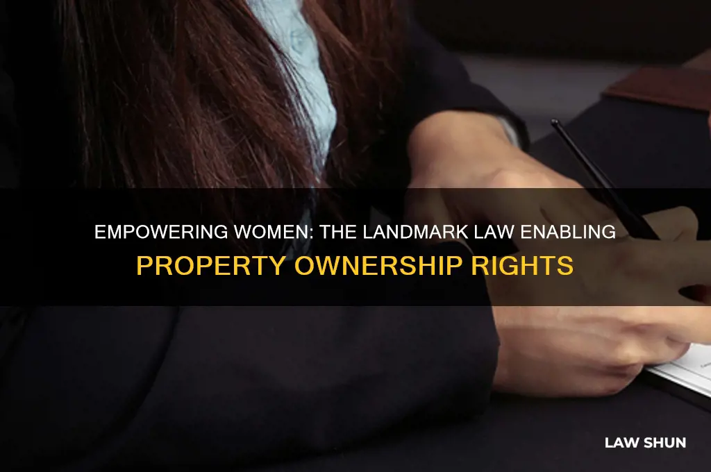 what law allowed women to own property
