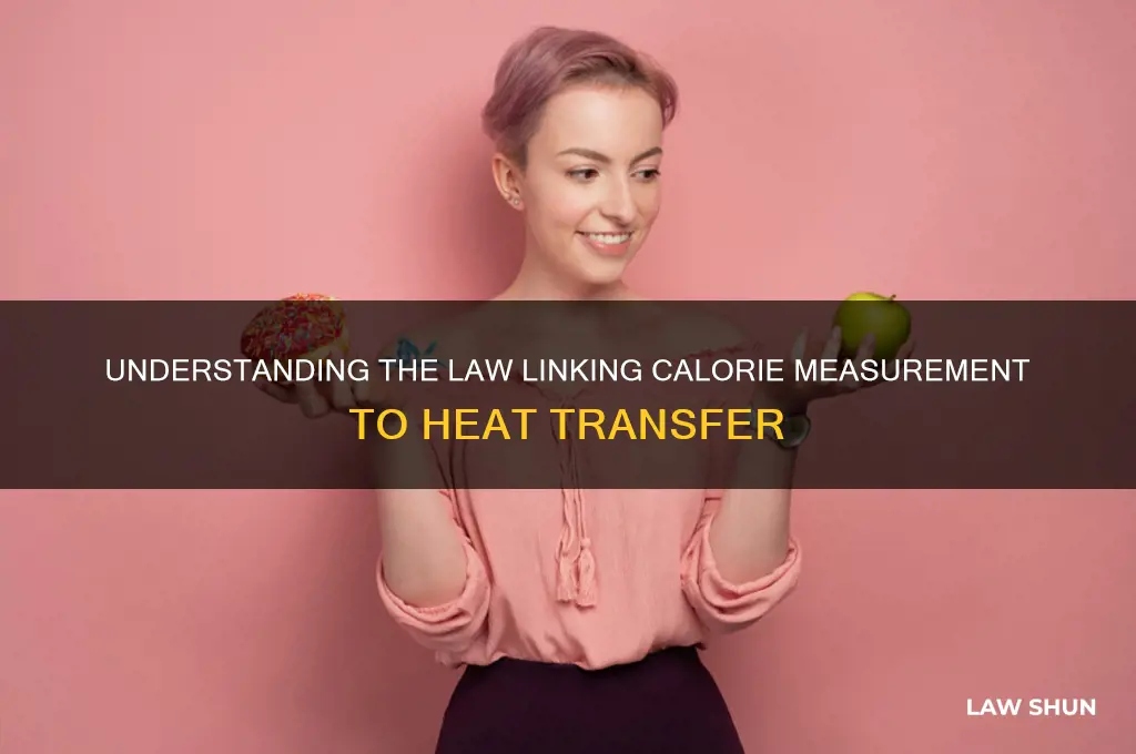 what law allows calories to be determined by heat transfer