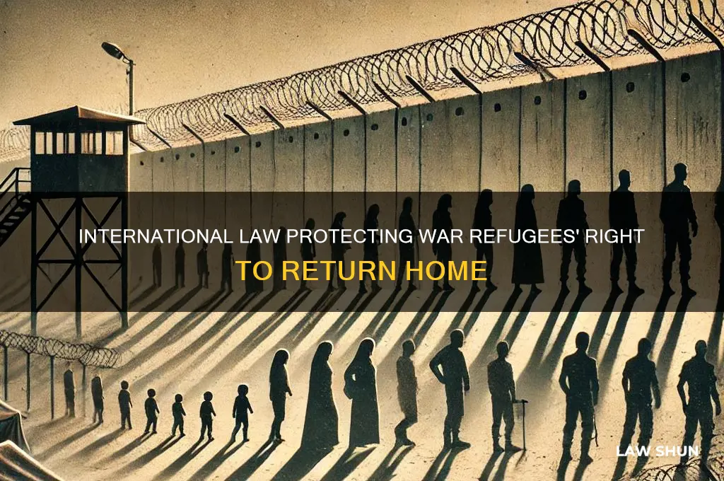 what law allows rerefugees of war to return to homes