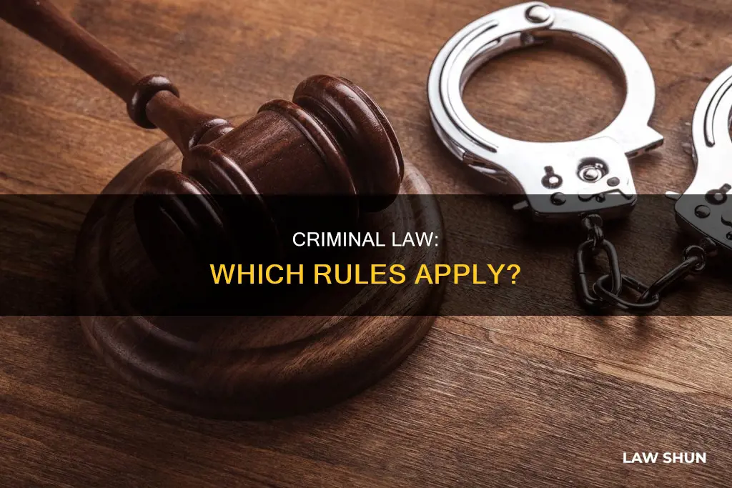 what law applies criminal cases