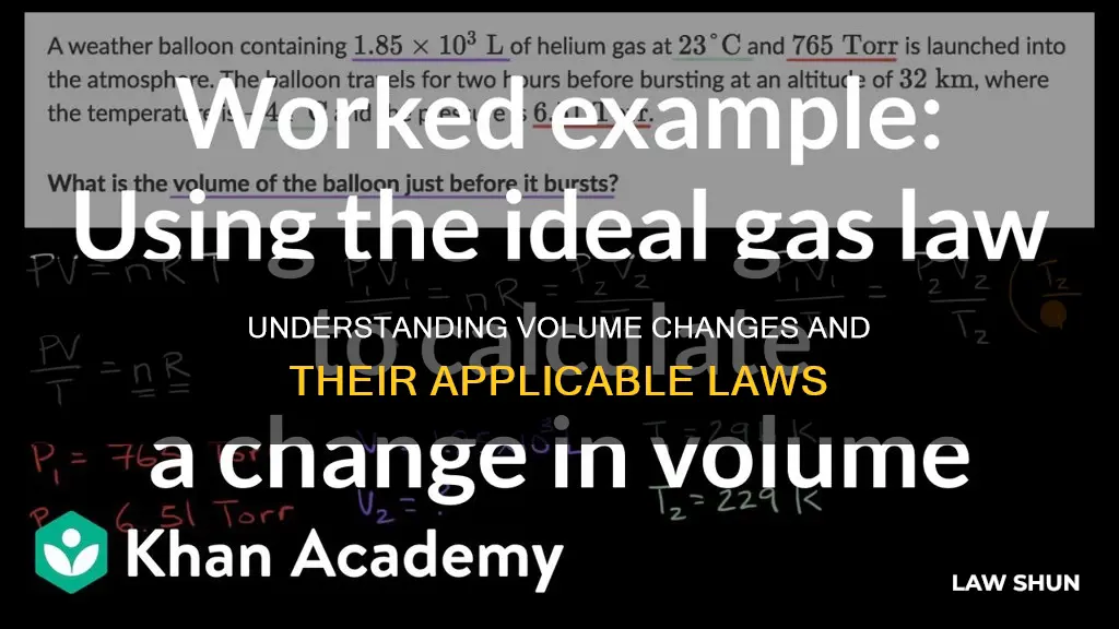 what law applies to volume changes