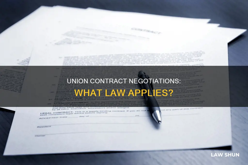 what law applies while union contracts are being negotiated