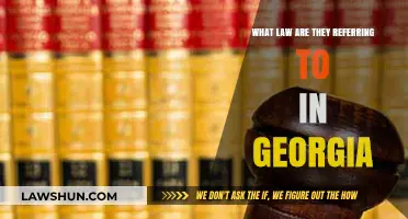 Understanding Georgia's Legal Reference: Which Law Are They Talking About?