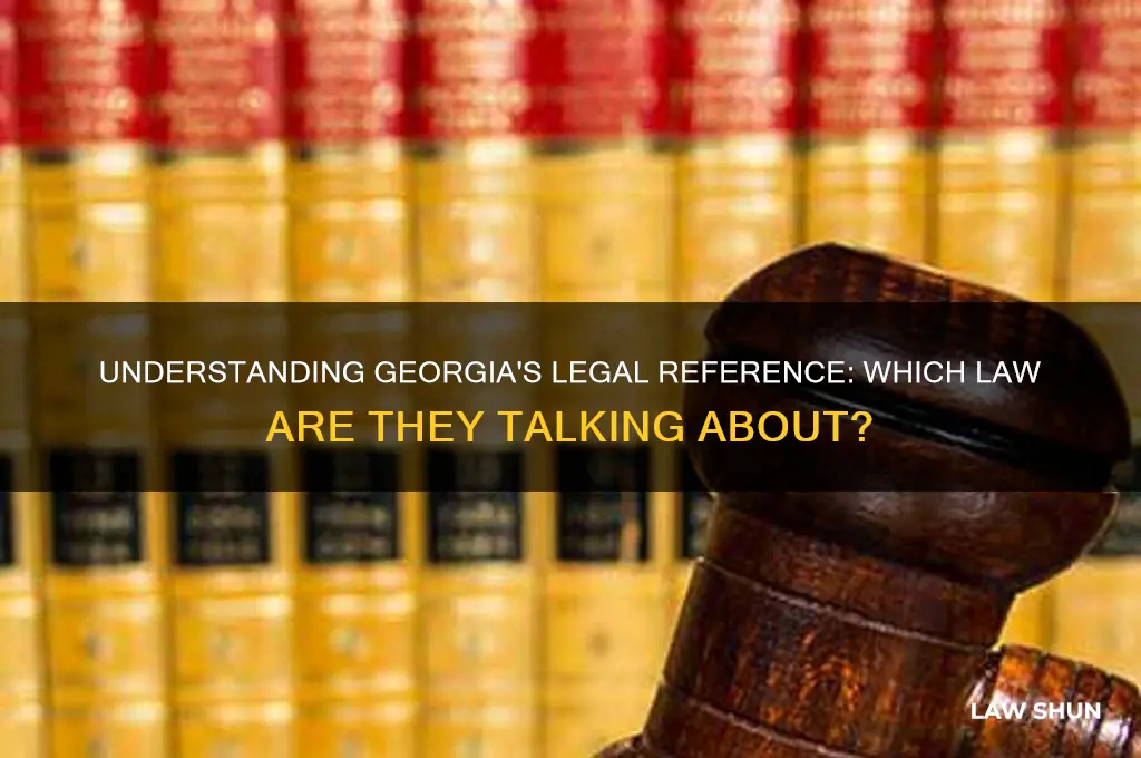 what law are they referring to in georgia