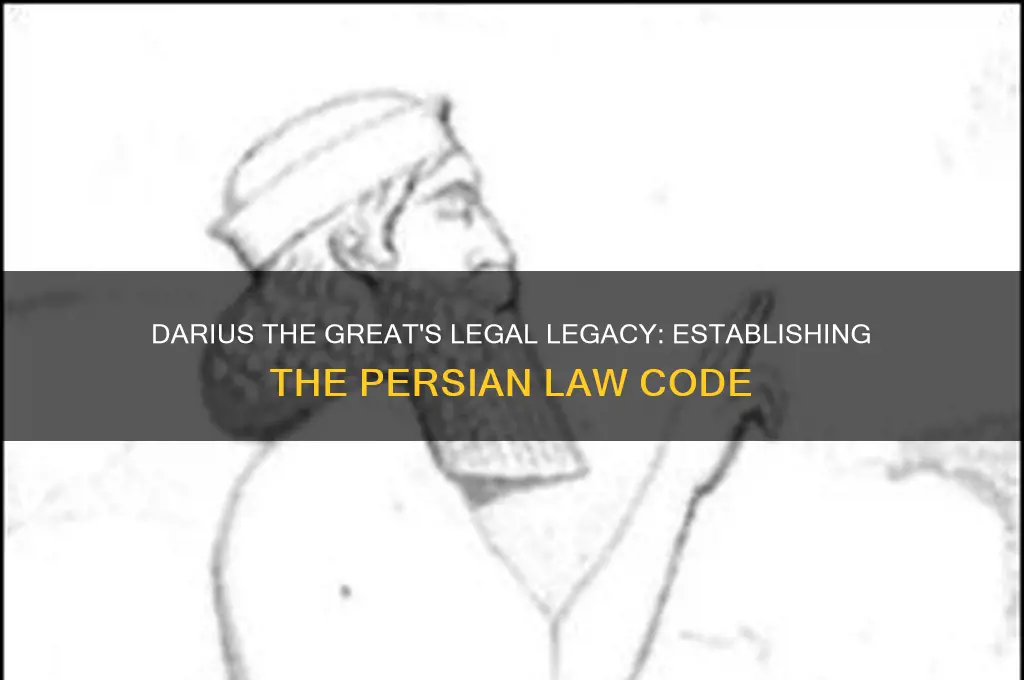 what law code did darius establish