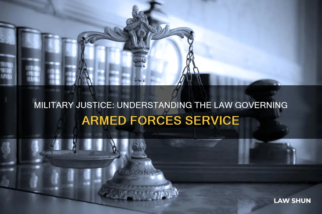 what law deals with those serving in the armed forces