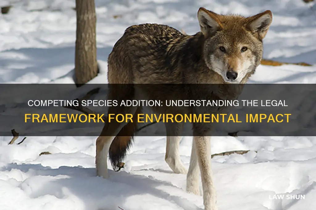 what law describes addition of competing species to an encironment