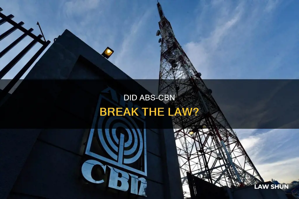 what law did abs cbn break