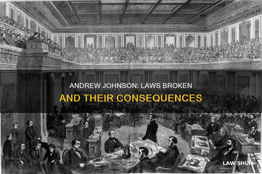 what law did andrew johnson break