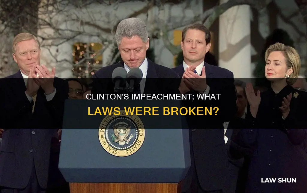 what law did bill clinton break for impeachment