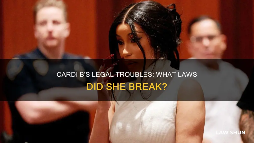 what law did cardi b break