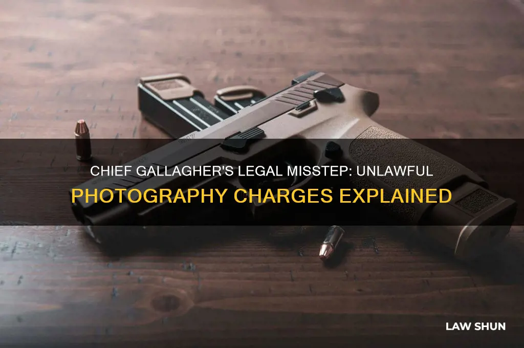 what law did chief gallagher commit when taking a photograph