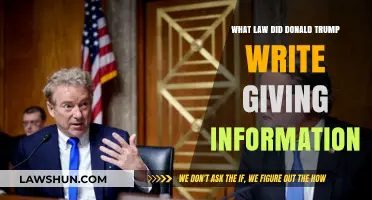 Trump's Legislative Role: Uncovering the Law He Authored on Information Disclosure