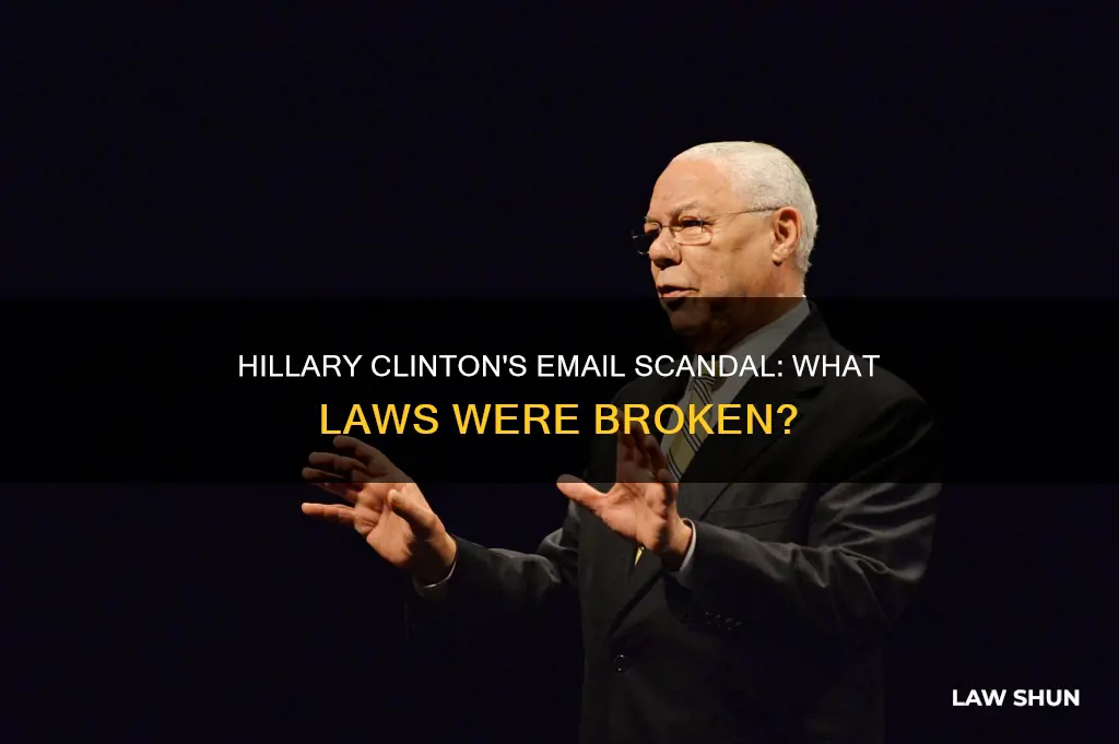 what law did hrc break with her emails