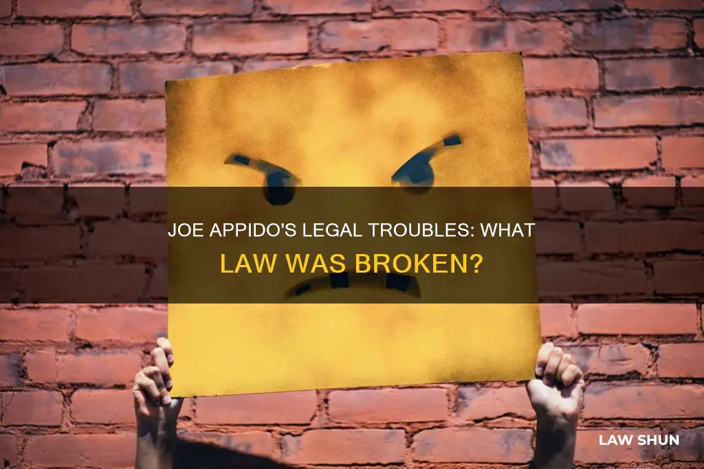 what law did joe appido break