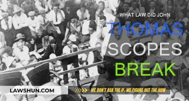 John Scopes: Breaking the Butler Law Teaching Evolution