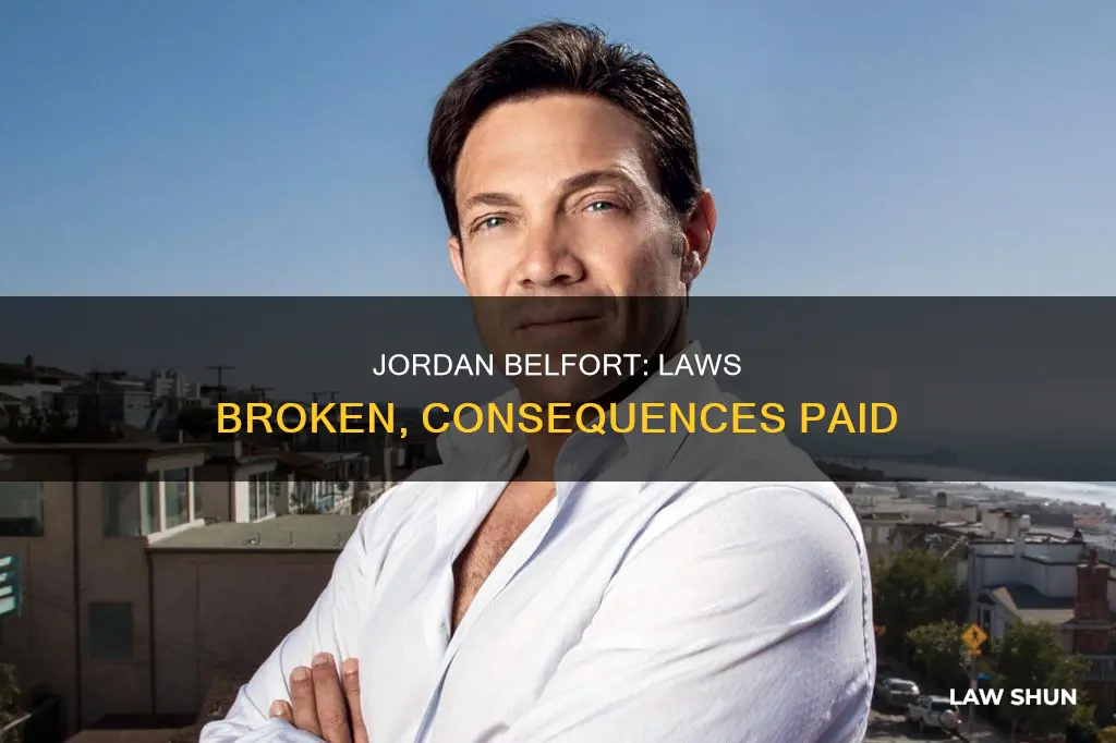 what law did jordan belfort break