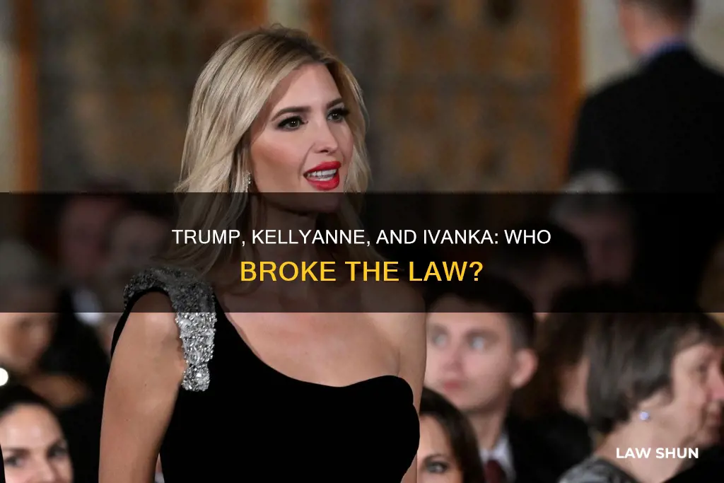 what law did kellyanne supposedly break ivanka trump