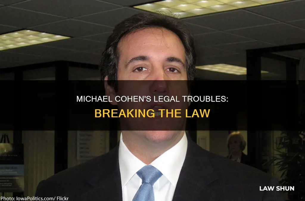 what law did michael cohen break