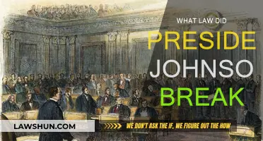 President Johnson's Broken Law: A Historical Review