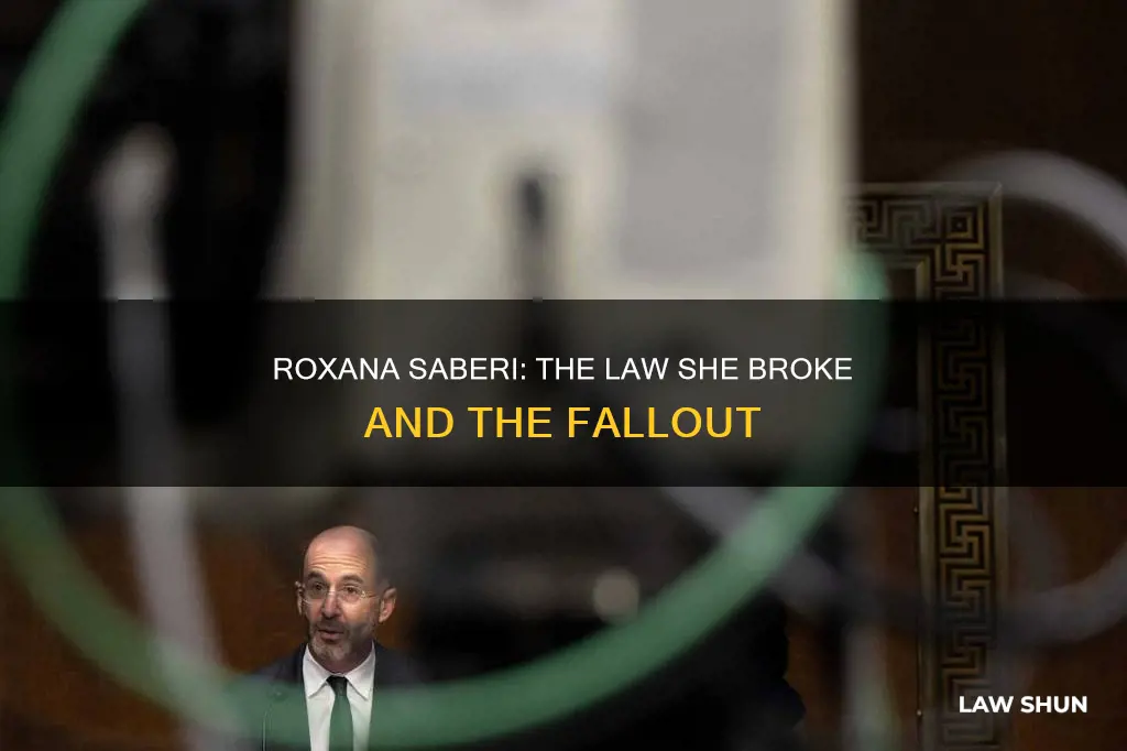 what law did roxana saberi break