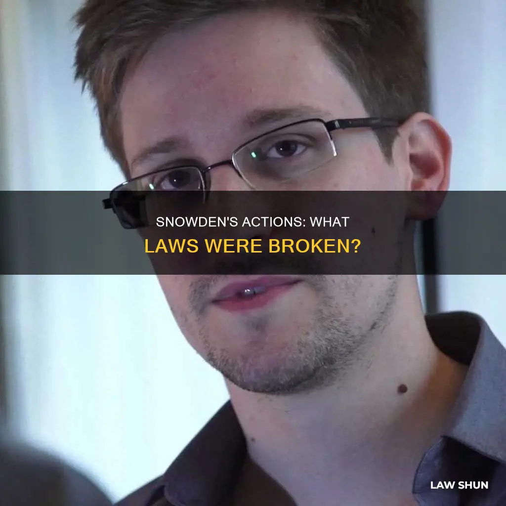 what law did snowden break