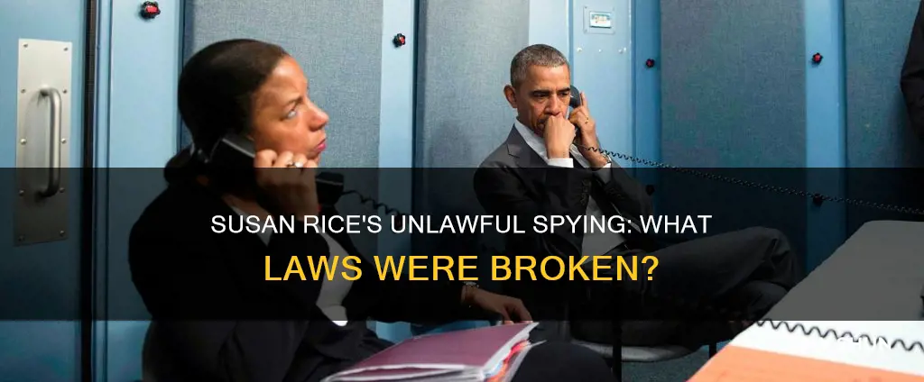 what law did susan rice break by spying on