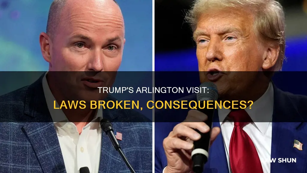 what law did trump break at arlington