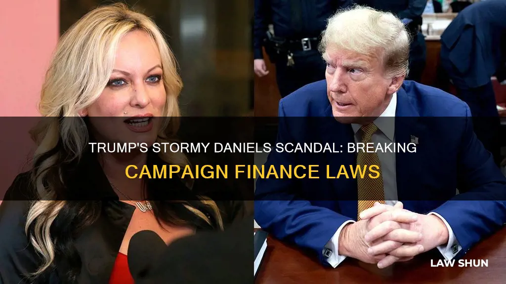 what law did trump break by paying off stormy daniels