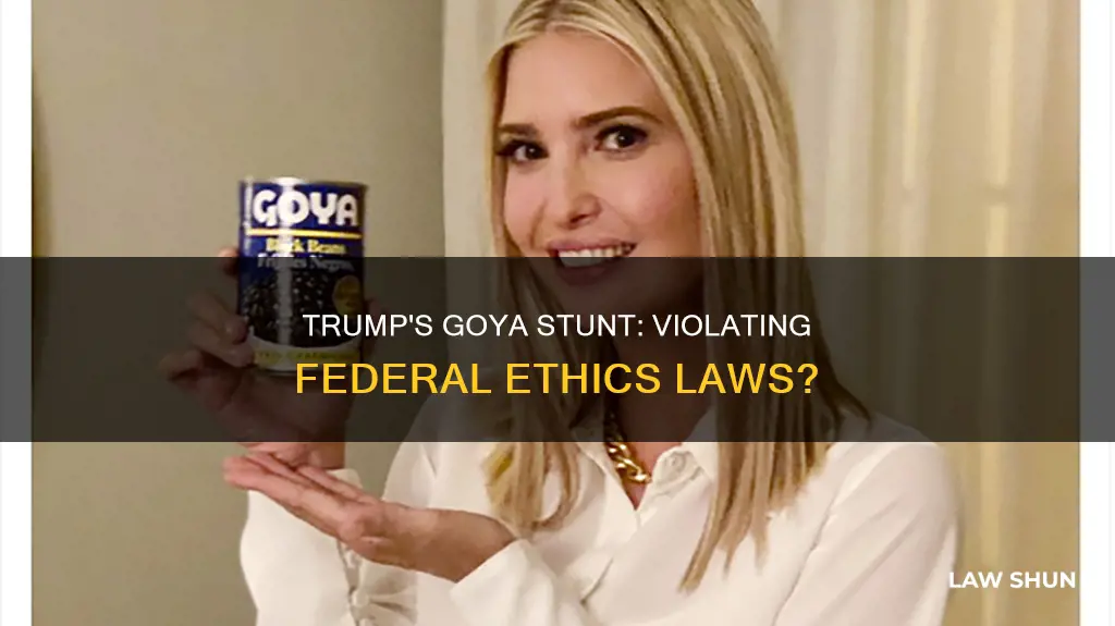 what law did trump break with goya