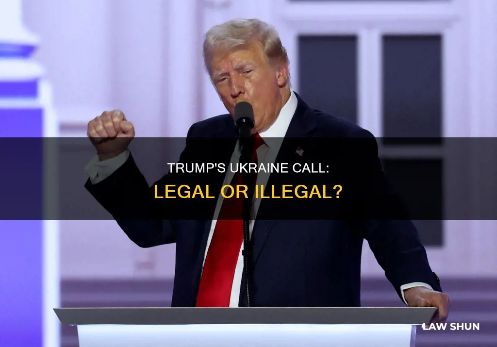 what law did trump break with ukrain phone call