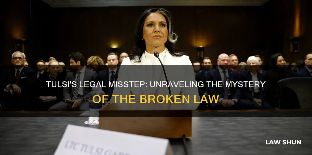 what law did tulsi break