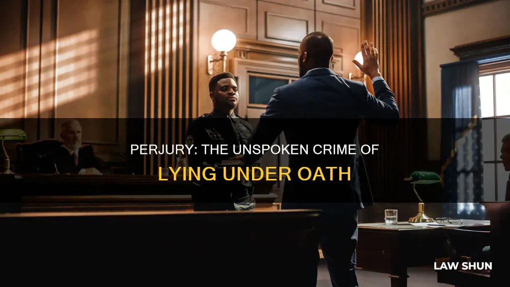 what law do you break when you lie under oath