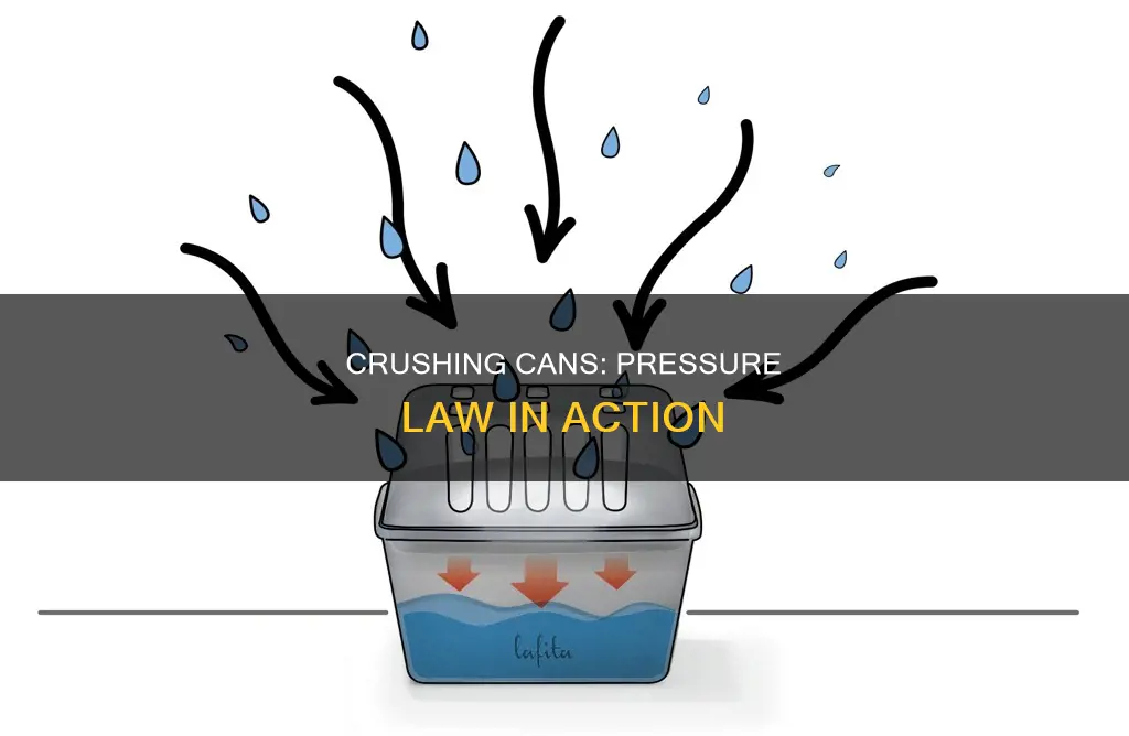 what law does a can crushing in cold water show
