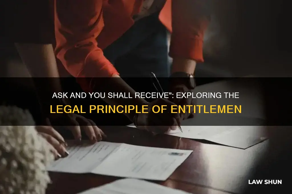 what law does ask and you shall receive fall under