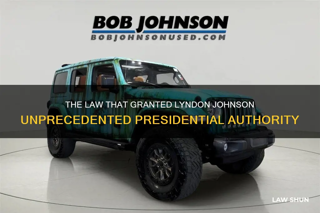 what law gave johnson unlimited power