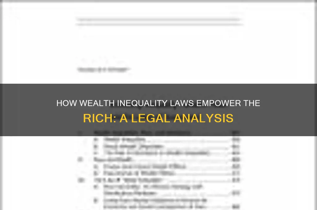 what law give rich more power