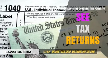 Congressional Power: Tax Returns and the Law