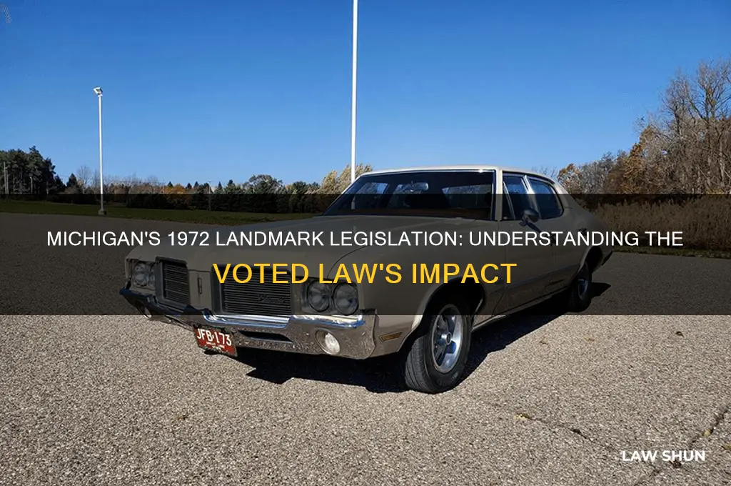 what law got voted on in 1972 in michigan