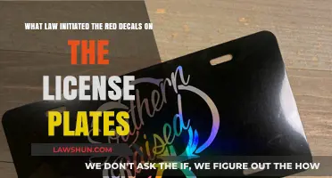 The History of Red Decals on License Plates