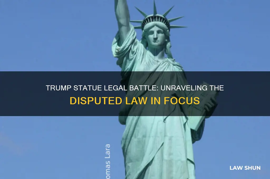 what law is being argued in the statue with trump