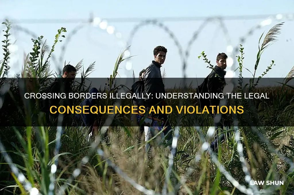 what law is being broken when you cross the border