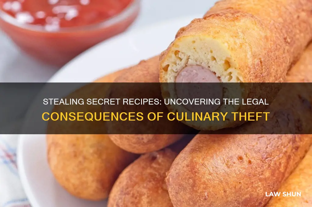 what law is broken if someone steals a secret recipe
