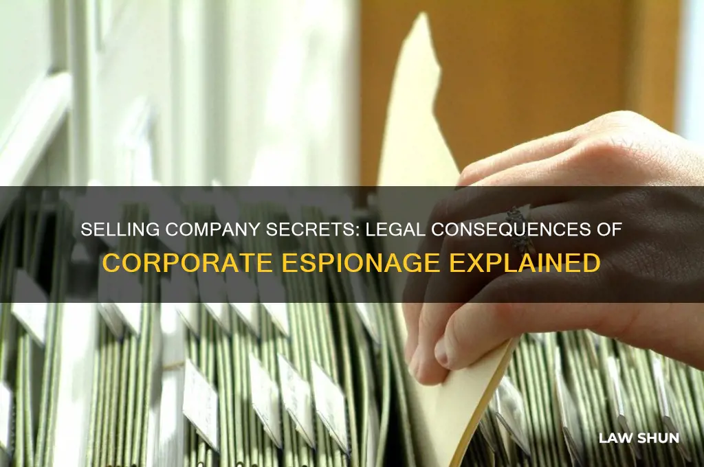 what law is broken when selling company information to competitors