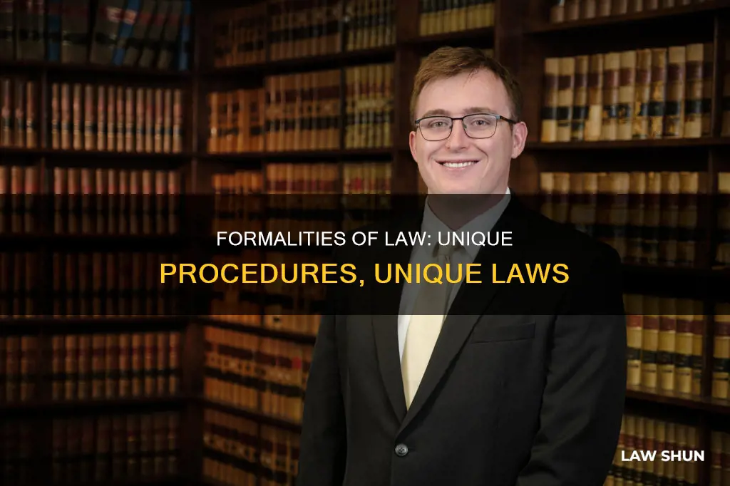 what law is different because it operates in formal ways